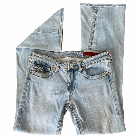 Vigoss Flare Light Wash Jeans Size 7/8 - Picture 1 of 6